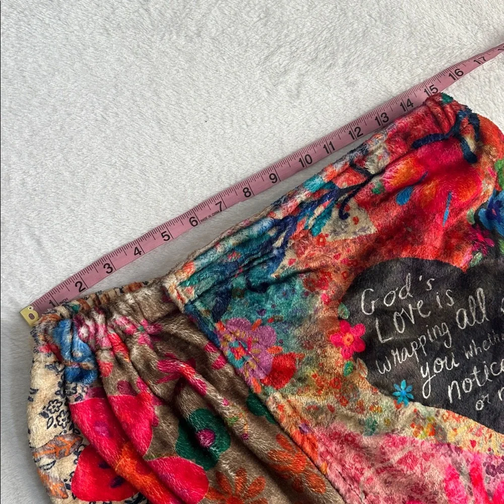 Natural Life Floral Towel Wrap Coverup Skirt Boho Hippie Beach S/M Gods Love‎